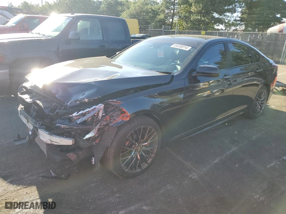 2018 Genesis G80 3.3T Sport with VIN KMHGN4JB8JU248512, listed as a Copart auction lot 69330014 with 43,992 mi miles and Salvage Title. Bid and sale history available at carsss.com. Image 1.