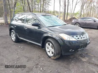 2003 Nissan Murano SL with VIN JN8AZ08W23W212374, listed as a IAAI auction lot 41937611 with 146,922 mi miles and . Bid and sale history available at carsss.com. Image 1.