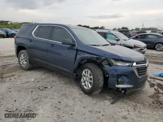 2023 Chevrolet Traverse LS with VIN 1GNERFKW8PJ151860, listed as a Copart auction lot 48976335 with 24,651 mi miles and Salvage Title. Bid and sale history available at carsss.com. Image 4.