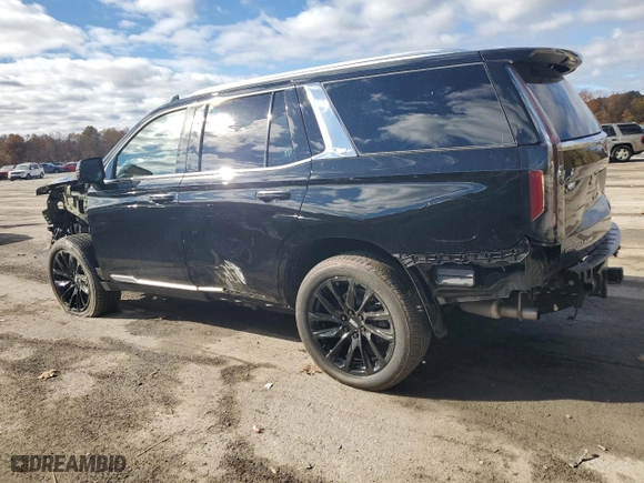 2024 Cadillac Escalade Premium Luxury with VIN 1GYS4BKL1RR181502, listed as a Copart auction lot 77155704 with 6,588 mi miles and Salvage Title. Bid and sale history available at carsss.com. Image 2.