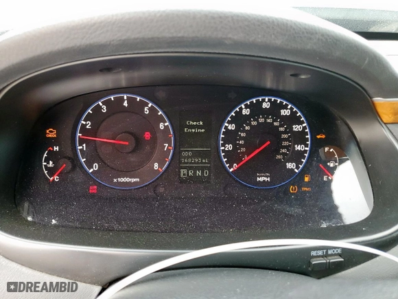 2008 Hyundai Azera Limited with VIN KMHFC46F08A318383, listed as a Copart auction lot 48130475 with 168,293 mi miles and Salvage Title. Bid and sale history available at carsss.com. Image 9.