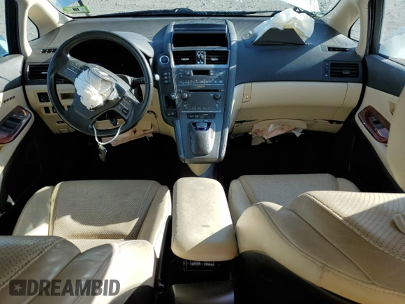 2010 Lexus HS 250h with VIN JTHBB1BA8A2019818, listed as a Copart auction lot 82401384 with 115,184 mi miles and Salvage Title. Bid and sale history available at DreamBid. Image 8.