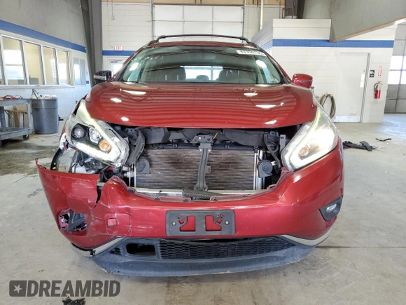 2018 Nissan Murano Platinum with VIN 5N1AZ2MGXJN169617, listed as a Copart auction lot 43350135 with 104,899 mi miles and Salvage Title. Bid and sale history available at carsss.com. Image 5.