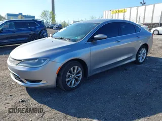 2015 Chrysler 200 C with VIN 1C3CCCCB7FN583055, listed as a IAAI auction lot 42062923 with 105,810 mi miles. Bid and sale history available at carsss.com. Image 16.