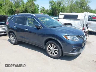 2016 Nissan Rogue SV with VIN KNMAT2MV2GP692275, listed as a IAAI auction lot 42171702 with 33,413 mi miles. Bid and sale history available at carsss.com. Image 1.