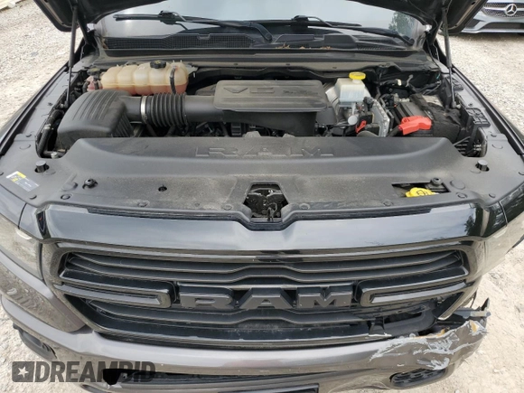 2021 Ram 1500 Big Horn with VIN 1C6RRFFGXMN590468, listed as a Copart auction lot 61042615 with 44,518 mi miles and Salvage title. Bid and sale history available at DreamBid. Image 11.