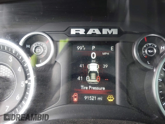 2022 Ram 1500 Big Horn with VIN 1C6SRFBT0NN179909, listed as a IAAI auction lot 42747237 with 91,521 mi miles and . Bid and sale history available at DreamBid. Image 15.