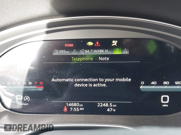 2023 Audi Q5 Sportback S line Premium Plus with VIN WA15AAFY9P2015093, listed as a IAAI auction lot 42024672 with 14,680 mi miles and . Bid and sale history available at DreamBid. Image 7.