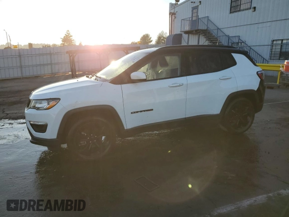 2019 Jeep Compass Altitude with VIN 3C4NJCBB8KT658335, listed as a Copart auction lot 41787465 with 126,032 mi miles and Clean Title. Bid and sale history available at carsss.com. Image 1.