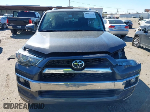 2016 Toyota 4Runner Limited with VIN JTEBU5JRXG5359713, listed as a IAAI auction lot 41756038 with 134,500 mi miles and . Bid and sale history available at DreamBid. Image 12.