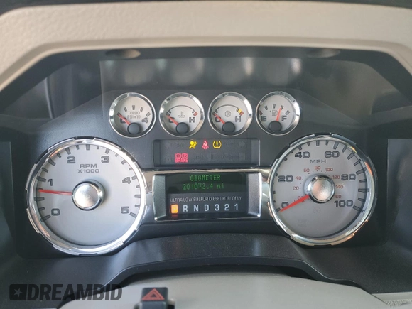 2010 Ford Super Duty F-250 SRW XL with VIN 1FTSW2BR3AEB29045, listed as a Copart auction lot 50190745 with 201,072 mi miles and Salvage Title. Bid and sale history available at carsss.com. Image 9.