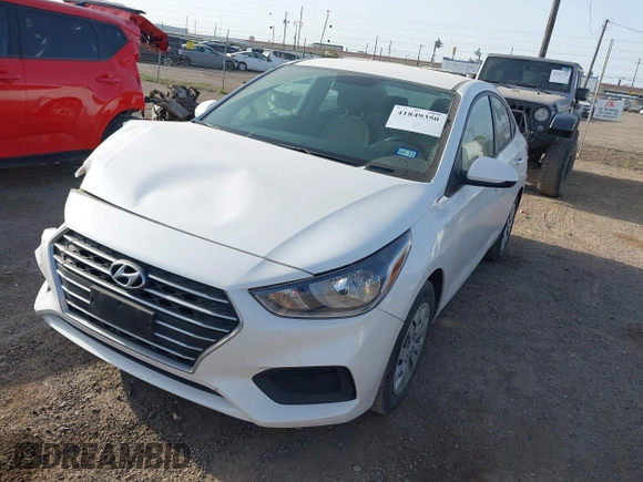 2022 Hyundai Accent SE with VIN 3KPC24A69NE169448, listed as a IAAI auction lot 41849350 with 17,802 mi miles. Bid and sale history available at carsss.com. Image 17.