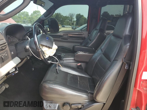 2005 Ford F-250 XL with VIN 1FTSW21P45EB41632, listed as a Copart auction lot 59676215 with 251,452 mi miles and Salvage title. Bid and sale history available at DreamBid. Image 7.