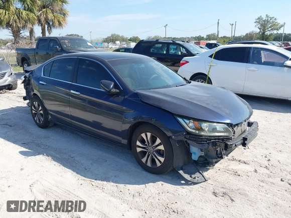 2015 Honda Accord Sedan LX with VIN 1HGCR2F34FA167935, listed as a IAAI auction lot 41502989 with 79,376 mi miles. Bid and sale history available at carsss.com. Image 1.