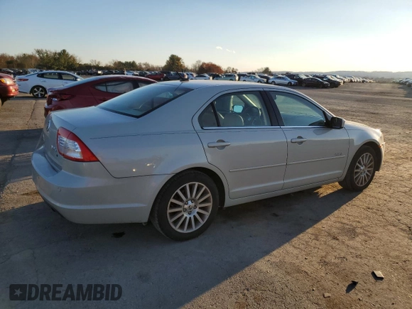 2008 Mercury Milan Premier with VIN 3MEHM02188R654834, listed as a Copart auction lot 79806114 with 102,149 mi miles and Salvage Title. Bid and sale history available at carsss.com. Image 3.