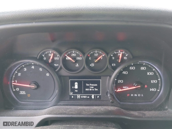 2021 Chevrolet Silverado 1500 Custom with VIN 1GCPYBEH3MZ171294, listed as a IAAI auction lot 41007489 with 67,801 mi miles. Bid and sale history available at carsss.com. Image 7.