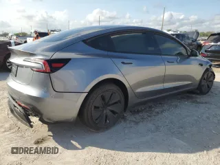 2025 Tesla Model 3 Long Range with VIN 5YJ3E1EA9SF918209, listed as a Copart auction lot 41908235 with Not provided miles and Salvage title. Bid and sale history available at DreamBid. Image 3.