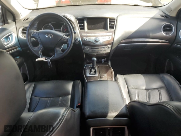 2013 Infiniti JX35 with VIN 5N1AL0MM1DC309792, listed as a Copart auction lot 73553234 with 110,637 mi miles and Salvage Title. Bid and sale history available at carsss.com. Image 8.