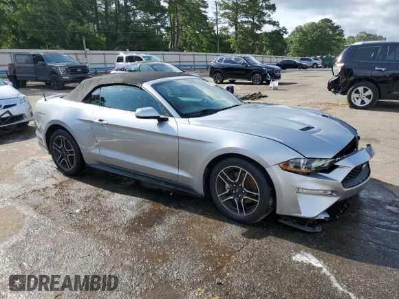 2020 Ford Mustang EcoBoost with VIN 1FATP8UH7L5139126, listed as a Copart auction lot 56732165 with 76,522 mi miles and Salvage title. Bid and sale history available at DreamBid. Image 4.