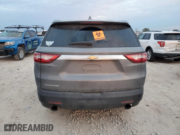 2020 Chevrolet Traverse LS with VIN 1GNERFKW2LJ145630, listed as a Copart auction lot 46484255 with 101,966 mi miles and Salvage Title. Bid and sale history available at carsss.com. Image 6.