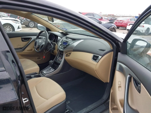 2013 Hyundai Elantra GLS PZEV with VIN KMHDH4AE0DU949943, listed as a IAAI auction lot 41936762 with 79,401 mi miles. Bid and sale history available at carsss.com. Image 5.