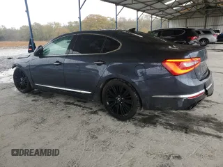 2014 Kia Cadenza Premium with VIN KNALN4D77E5140762, listed as a Copart auction lot 83987224 with 112,493 mi miles and Salvage Title. Bid and sale history available at carsss.com. Image 2.