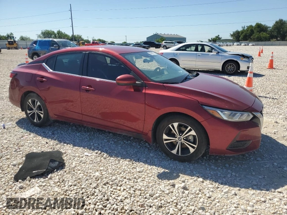 2023 Nissan Sentra SV z VIN 3N1AB8CV5PY269389, wystawiony jako Copart lot #55864775 z przebiegiem 24 964 mil mil oraz Szkoda całkowita • Salvage title. Historia ofert i sprzedaży dostępna na DreamBid. Obrazek 4.