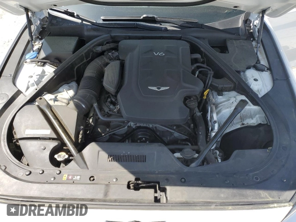 2017 Genesis G80 3.8L with VIN KMHGN4JE4HU198261, listed as a Copart auction lot 51484545 with 77,110 mi miles and Salvage title. Bid and sale history available at DreamBid. Image 11.