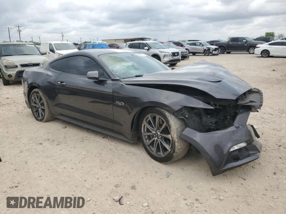 2017 Ford Mustang GT with VIN 1FA6P8CF5H5340110, listed as a Copart auction lot 50806275 with 105,301 mi miles and Salvage Title. Bid and sale history available at carsss.com. Image 4.