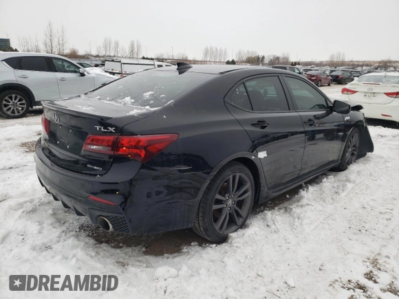 2018 Acura TLX w/A-SPEC Pkg with VIN 19UUB3F60JA801467, listed as a Copart auction lot 89246245 with 0 mi miles and Salvage Title. Bid and sale history available at carsss.com. Image 3.