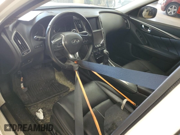 2021 Infiniti Q50 Pure with VIN JN1EV7AP7MM700174, listed as a Copart auction lot 62968275 with Not provided miles and Clean title. Bid and sale history available at DreamBid. Image 8.