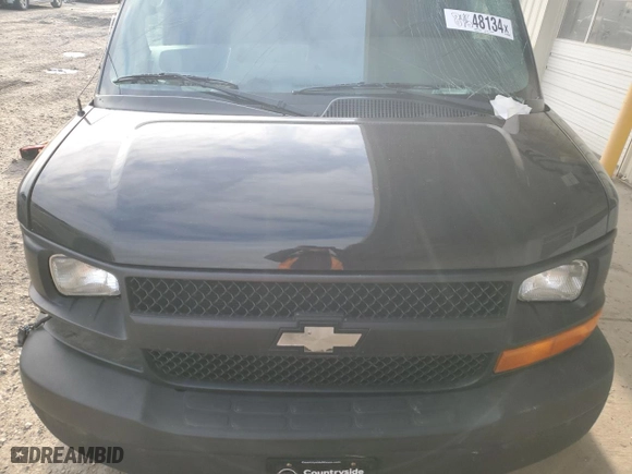 2008 Chevrolet Express Cargo Van with VIN 1GCFG15X781173411, listed as a Copart auction lot 84648134 with 56,662 mi miles and Salvage Title. Bid and sale history available at carsss.com. Image 13.