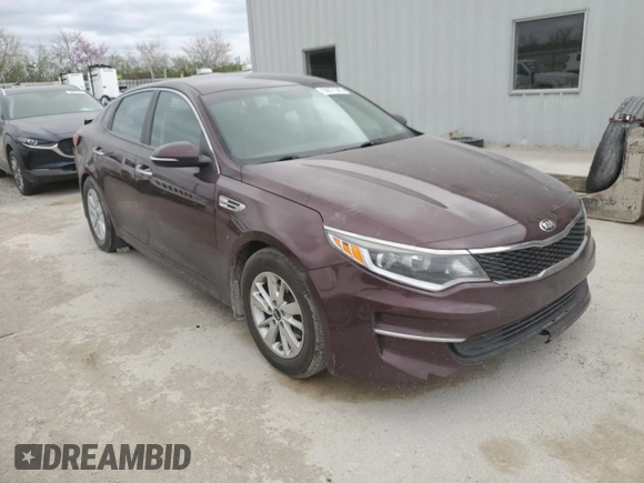 2016 Kia Optima LX with VIN 5XXGT4L35GG112238, listed as a Copart auction lot 50871945 with 155,823 mi miles and Salvage Title. Bid and sale history available at carsss.com. Image 4.