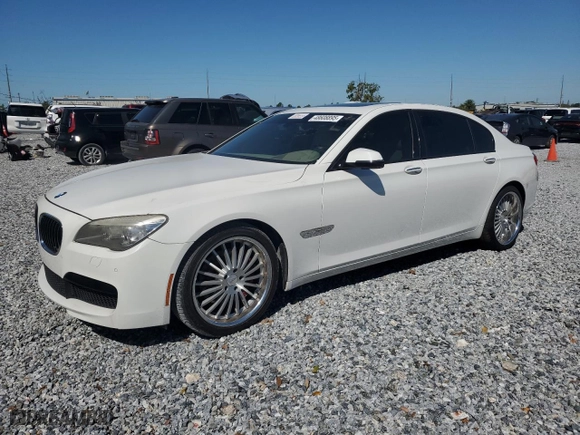 2013 BMW 7 Series 740Li with VIN WBAYE4C52DD136841, listed as a Copart auction lot 48608895 with 99,436 mi miles and Clean Title. Bid and sale history available at carsss.com. Image 1.
