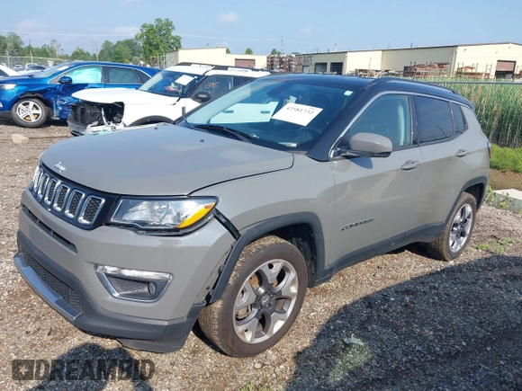 2020 Jeep Compass Limited с VIN 3C4NJDCB4LT196541, выставлен на аукционе IAAI как лот 42581732 с пробегом 67 058 миль миль и . История ставок и продаж доступна на DreamBid. Изображение 20.