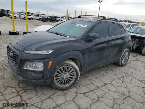 2019 Hyundai Kona SEL with VIN KM8K2CAA7KU352673, listed as a Copart auction lot 46595165 with 64,482 mi miles and Salvage Title. Bid and sale history available at carsss.com. Image 1.