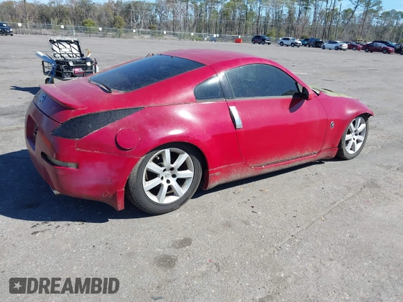 2005 Nissan 350Z Touring with VIN JN1AZ34D35M610759, listed as a IAAI auction lot 41757344 with 159,693 mi miles. Bid and sale history available at carsss.com. Image 4.