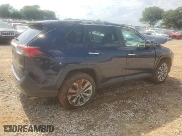2019 Toyota RAV4 Limited z VIN 2T3Y1RFVXKW017832, wystawiony jako Copart lot #56994455 z przebiegiem Nie podano mil oraz Szkoda całkowita • Salvage title. Historia ofert i sprzedaży dostępna na DreamBid. Obrazek 3.