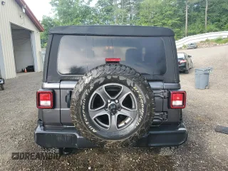 2021 Jeep Wrangler Willys with VIN 1C4GJXAG8MW756324, listed as a Copart auction lot 61951645 with 37,601 mi miles and Salvage title. Bid and sale history available at DreamBid. Image 6.