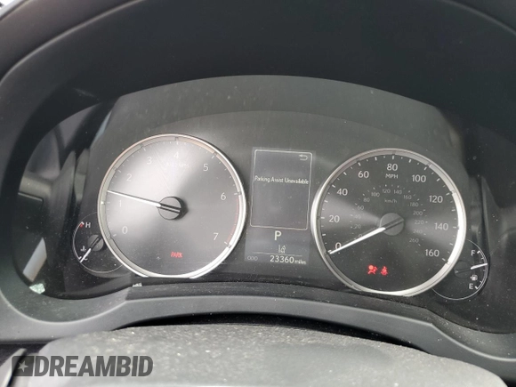 2024 Lexus IS 300 with VIN JTHCA1D24R5129899, listed as a Copart auction lot 58364115 with 23,360 mi miles and Salvage title. Bid and sale history available at DreamBid. Image 9.