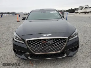 2019 Genesis G80 3.8L with VIN KMTFN4JE3KU325722, listed as a Copart auction lot 48172805 with 51,759 mi miles and Salvage Title. Bid and sale history available at carsss.com. Image 5.