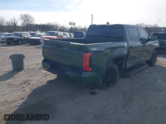 2023 Toyota Tundra Limited with VIN 5TFJA5DBXPX081603, listed as a IAAI auction lot 41293156 with 15,155 mi miles and . Bid and sale history available at DreamBid. Image 4.