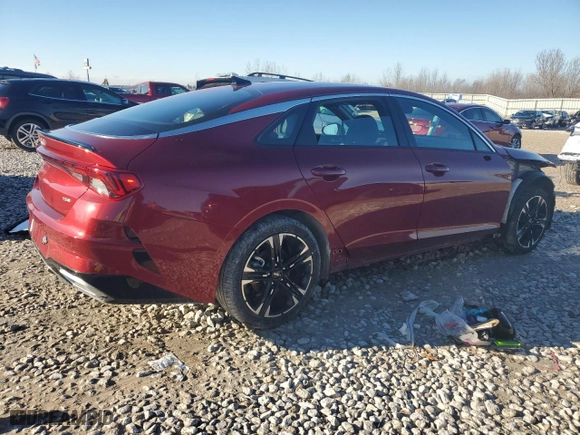 2024 Kia K5 GT-Line with VIN 5XXG64J23RG255015, listed as a Copart auction lot 86566714 with 9,767 mi miles and Salvage Title. Bid and sale history available at carsss.com. Image 3.
