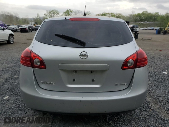2008 Nissan Rogue S with VIN JN8AS58V58W101205, listed as a Copart auction lot 54523115 with 129,497 mi miles and Salvage Title. Bid and sale history available at DreamBid. Image 6.