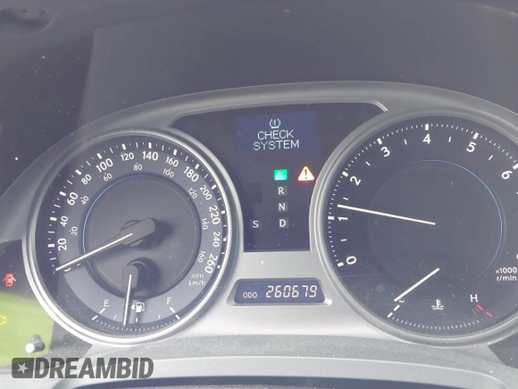 2009 Lexus IS 250 with VIN JTHCK262395032810, listed as a IAAI auction lot 42718026 with 260,679 mi miles and . Bid and sale history available at DreamBid. Image 15.