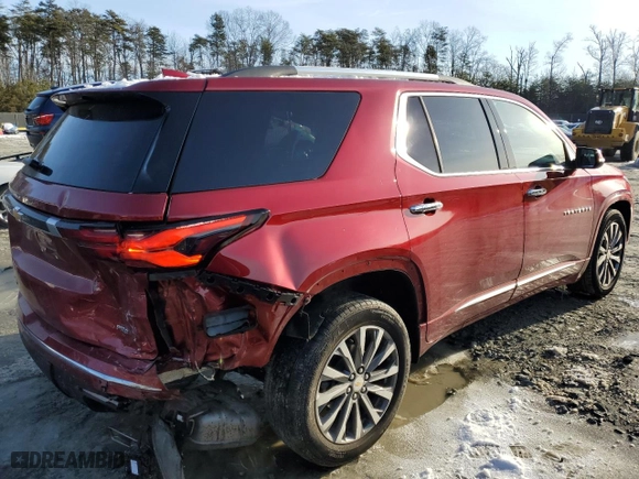 2023 Chevrolet Traverse Premier with VIN 1GNEVKKW0PJ215006, listed as a Copart auction lot 41420165 with 23,454 mi miles and Salvage Title. Bid and sale history available at carsss.com. Image 3.