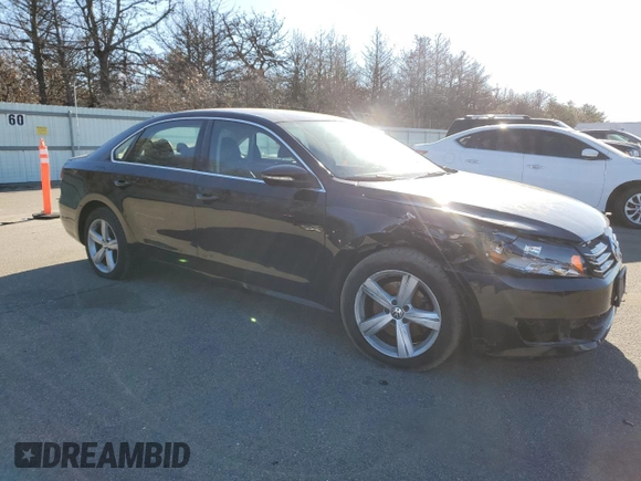 2012 Volkswagen Passat SE with VIN 1VWBP7A36CC061293, listed as a Copart auction lot 88065715 with 100,640 mi miles and Salvage Title. Bid and sale history available at carsss.com. Image 4.