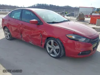 2014 Dodge Dart GT with VIN 1C3CDFEB1ED701407, listed as a IAAI auction lot 41705509 with 201,553 mi miles. Bid and sale history available at carsss.com. Image 1.