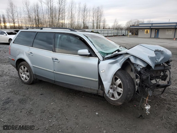 2002 Volkswagen Passat GLX with VIN WVWYH63B62E093916, listed as a Copart auction lot 87633435 with 0 mi miles and Salvage Title. Bid and sale history available at carsss.com. Image 4.