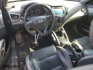2016 Hyundai Veloster Turbo with VIN KMHTC6AE7GU249962, listed as a Copart auction lot 52281215 with 92,878 mi miles and Salvage Title. Bid and sale history available at carsss.com. Image 8.